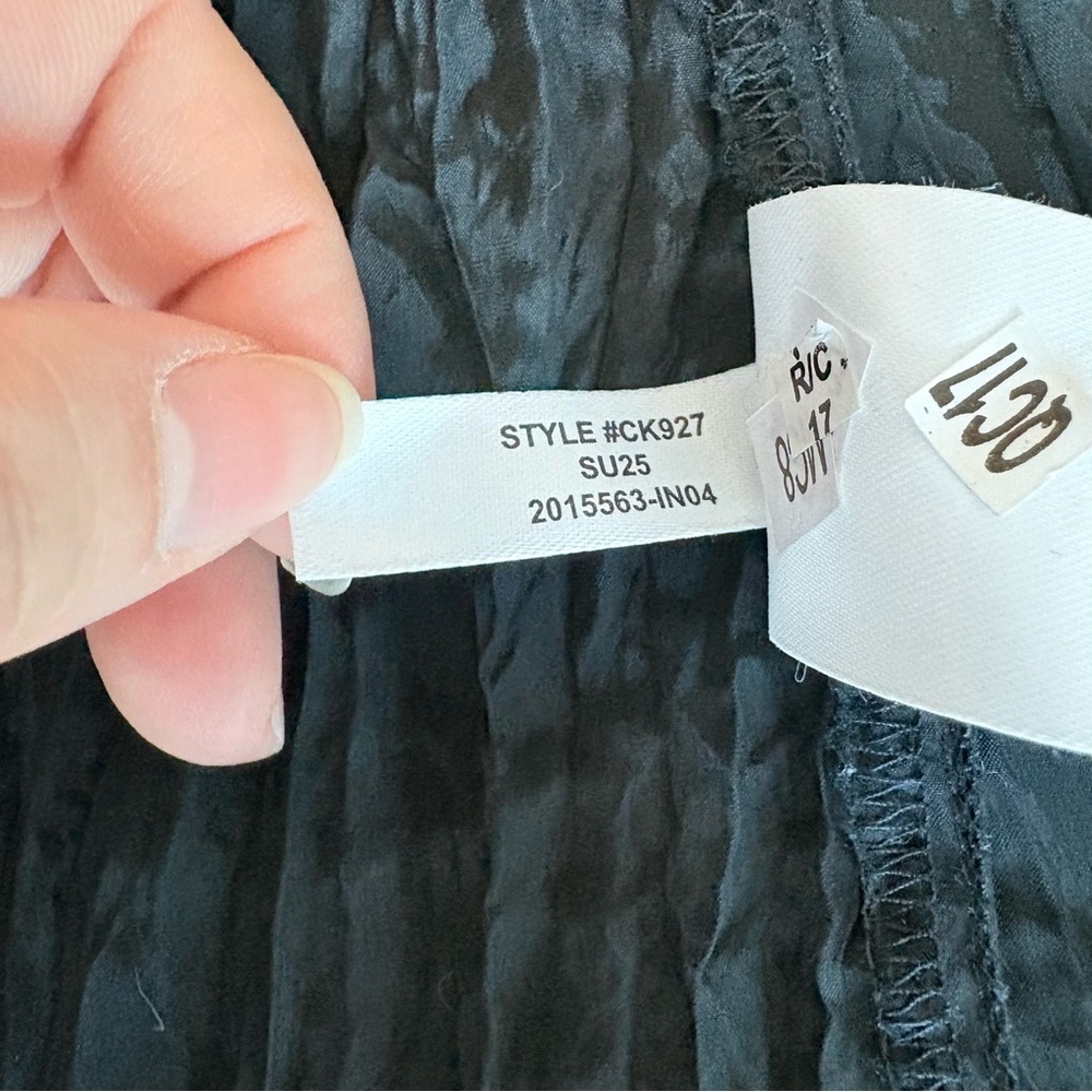 J. Crew Black Palermo Viscose Blend Crinkle Dress - Picture 12 of 13